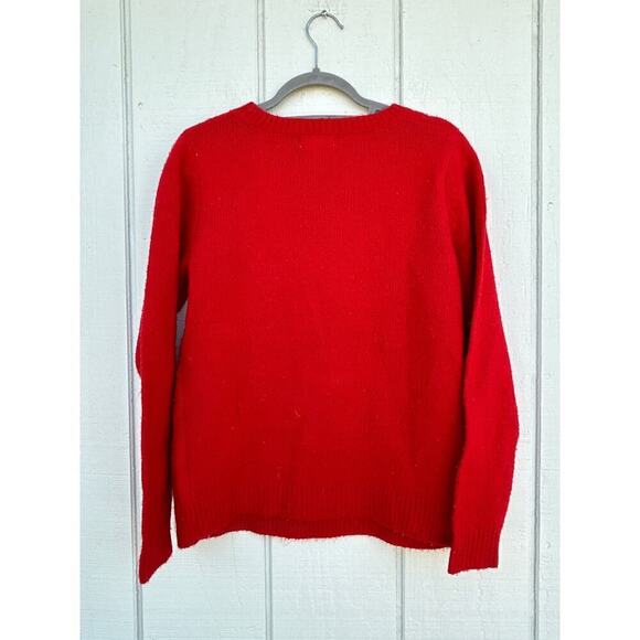 Cupcakes & Cashmere Red French Bulldog Sweater, Size S - Picture 2 of 6